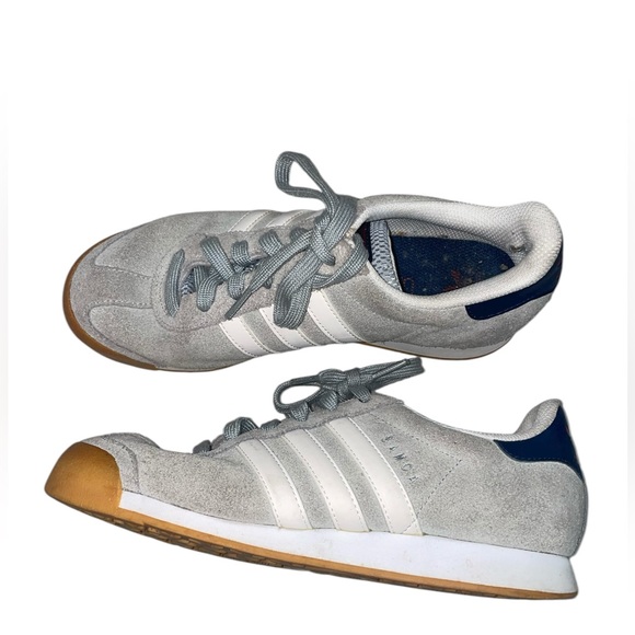 Adidas Samoa Suede Grey and White Sneaker Womens 6 - Picture 1 of 6